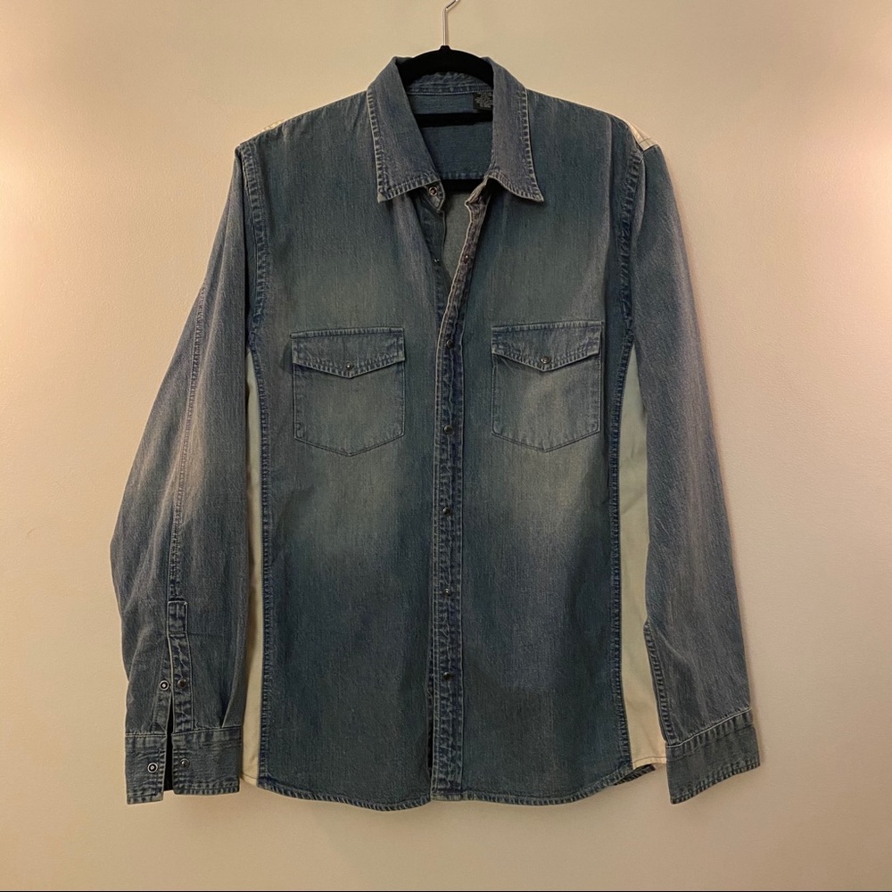 Kenneth Cole Vintage Denim Button-Down Shirt